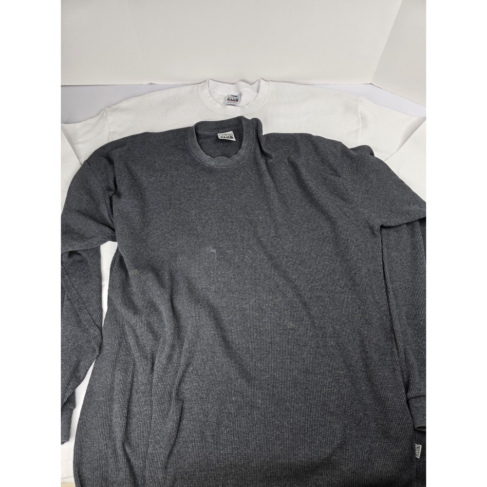 2 Pro Club Heavy Weight Knit Long Sleeve Shirt Mens Size 5XL Winter Baselayer